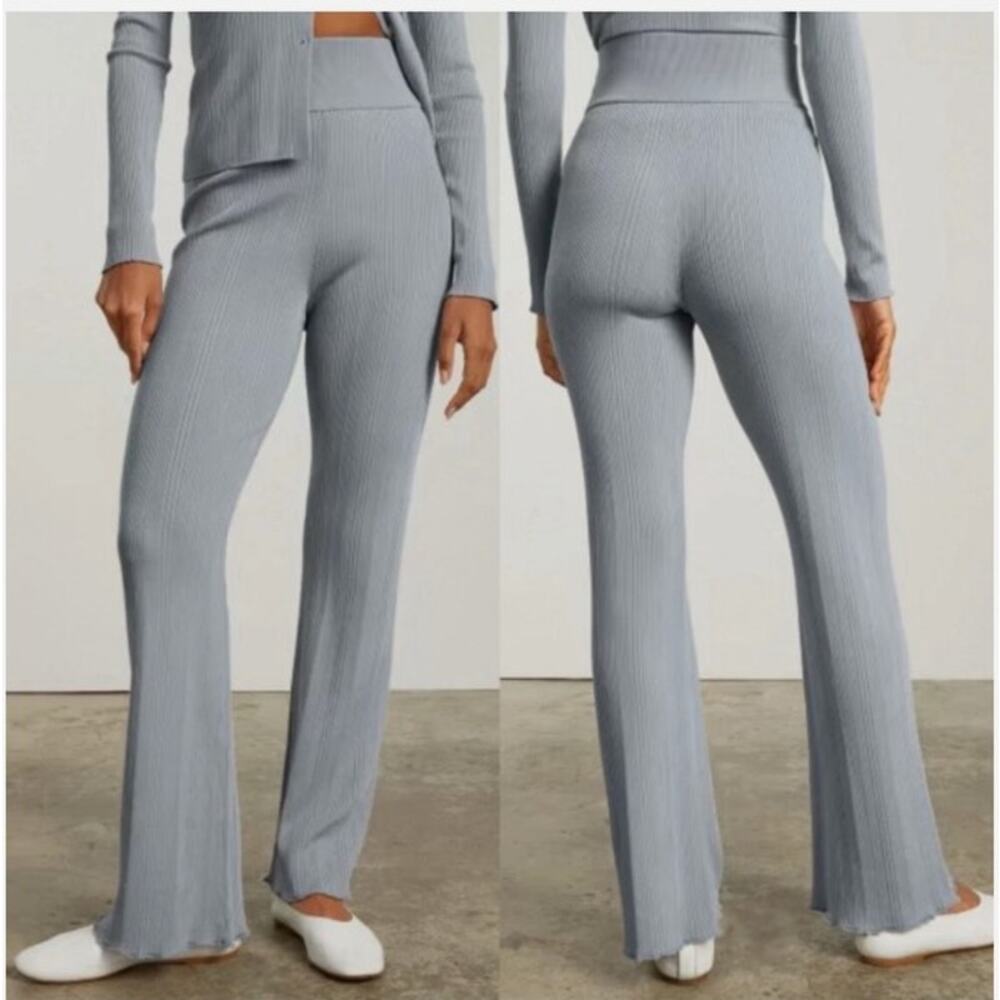 Everlane The Ribbed Knit Flare Pants